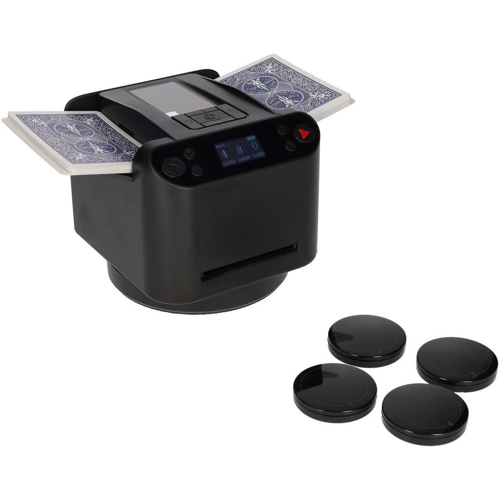 2-in-1 Automatic Card Shuffler & Dealer Machine 360° Rotating