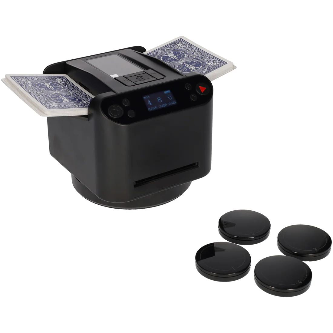 2-in-1 Automatic Card Shuffler & Dealer Machine 360° Rotating