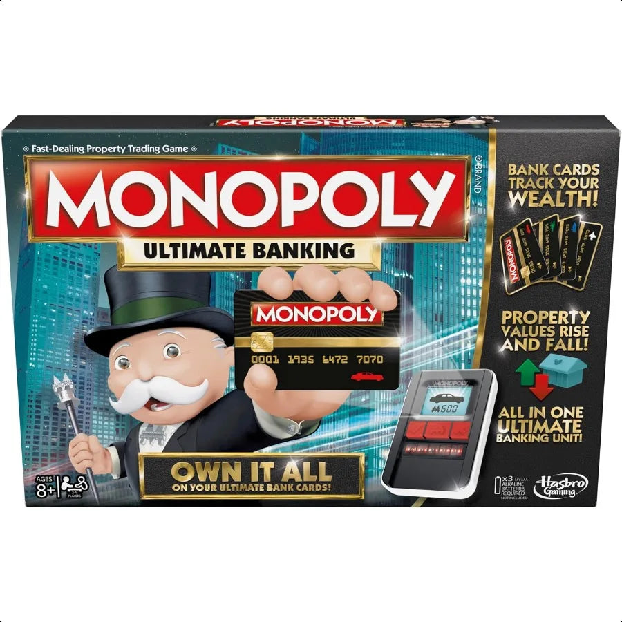 Monopoly Ultimate Banking High-Tech Family Fun for Ages 8+