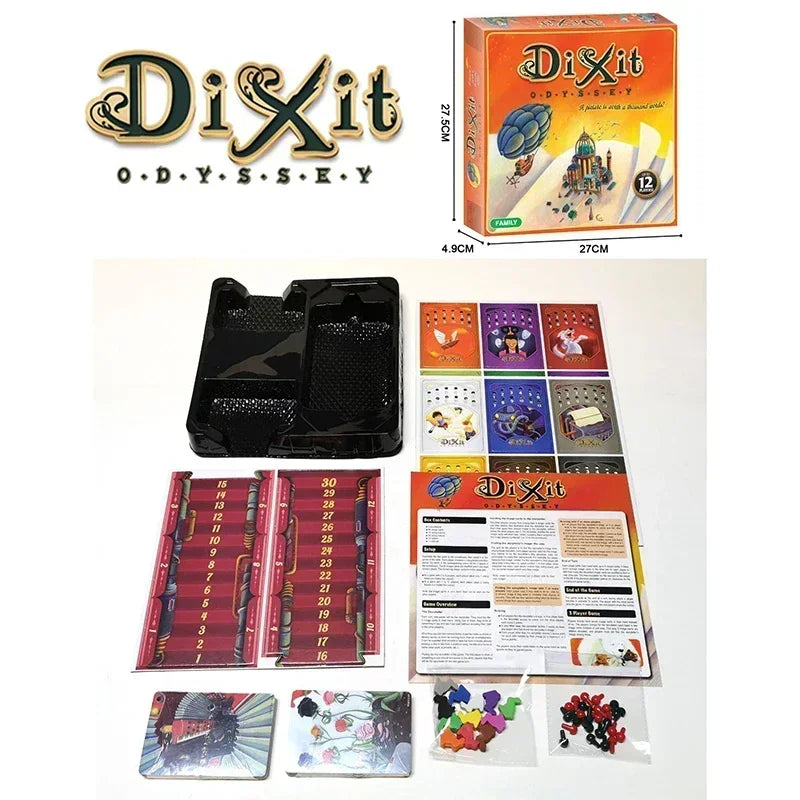 Dixit Odyssey Dreamscape Chronicles - The Captivating Picture Card Quest for Family Fun & Parties