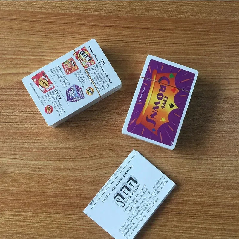 Five Crowns Purple Premium Interactive Card Game for Fun Family Nights