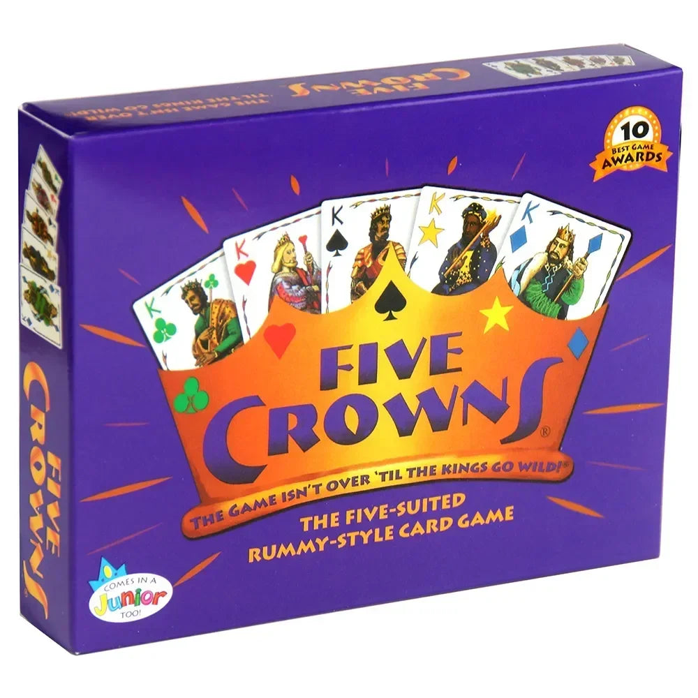 Five Crowns Purple Premium Interactive Card Game for Fun Family Nights