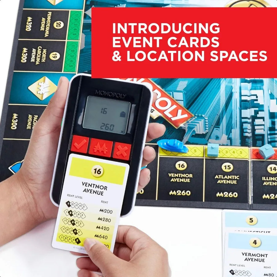 Monopoly Ultimate Banking High-Tech Family Fun for Ages 8+