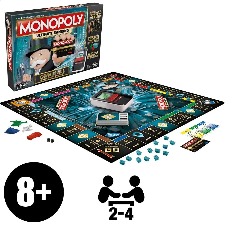 Monopoly Ultimate Banking High-Tech Family Fun for Ages 8+