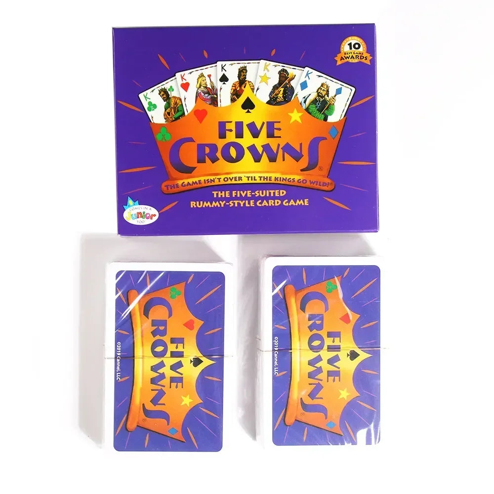 Five Crowns Purple Premium Interactive Card Game for Fun Family Nights