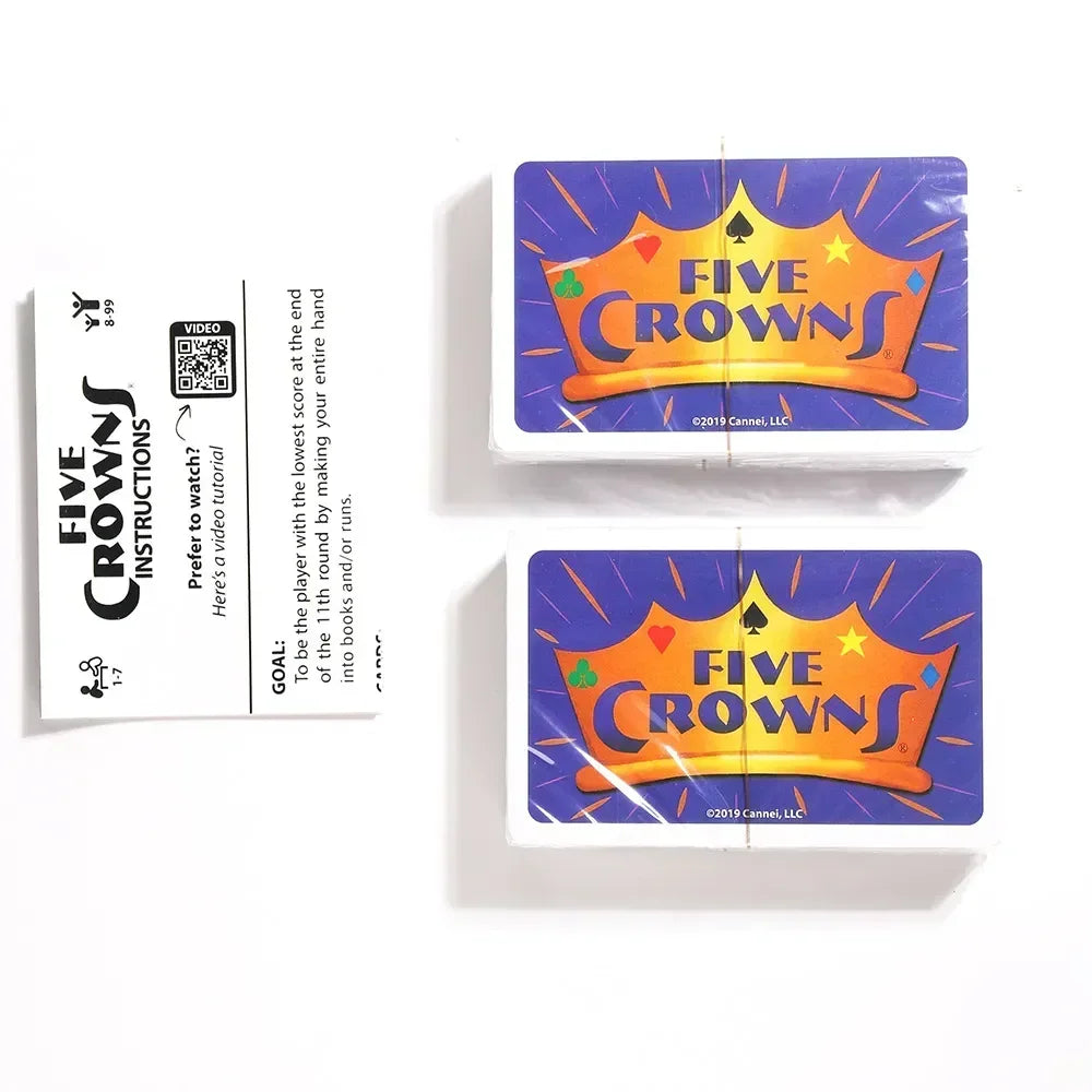 Five Crowns Purple Premium Interactive Card Game for Fun Family Nights