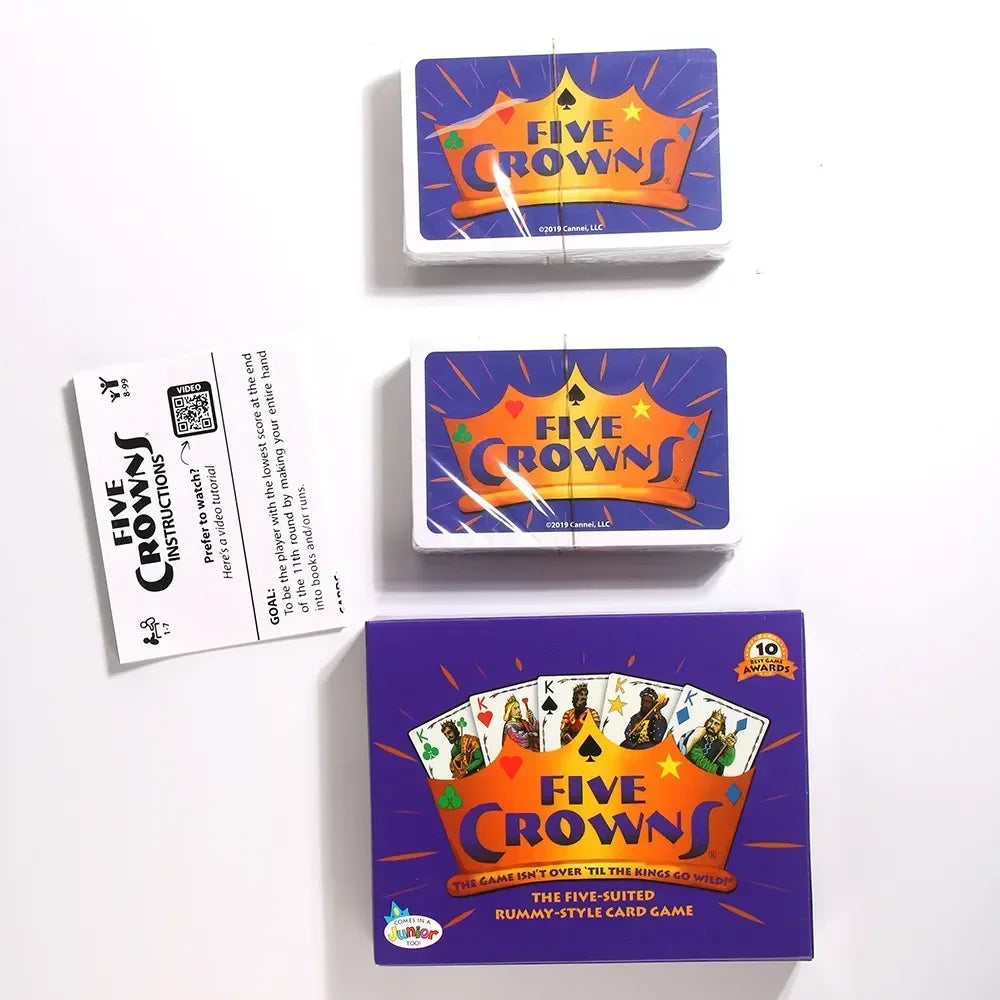 Five Crowns Purple Premium Interactive Card Game for Fun Family Nights