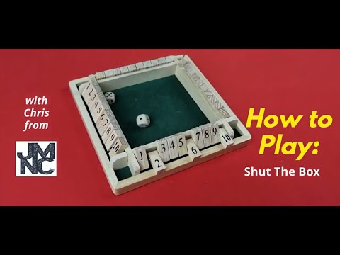 Shut The Box Classic Wooden Dice Game for Family Fun & Bonding