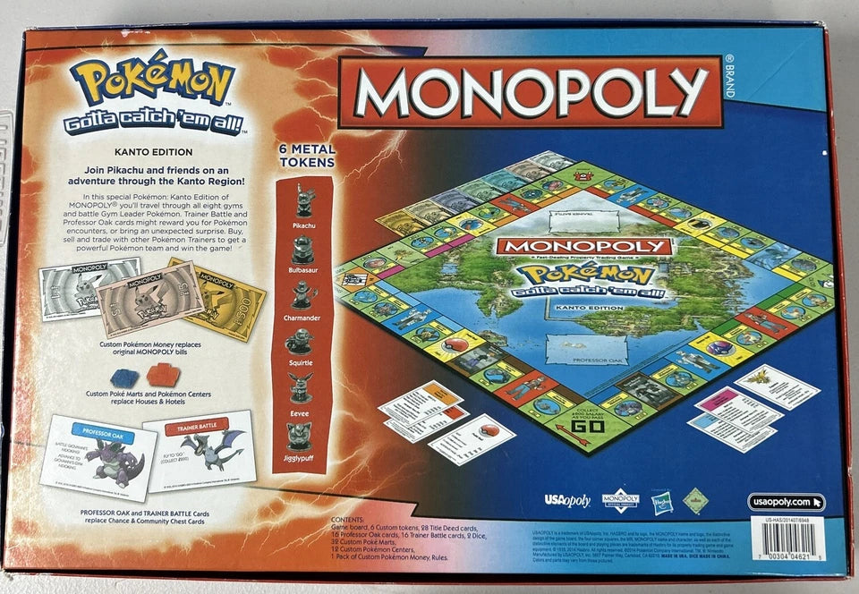 Pokémon Pikachu Monopoly Epic Real Estate Adventure for All Ages